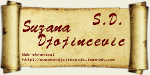 Suzana Đojinčević vizit kartica